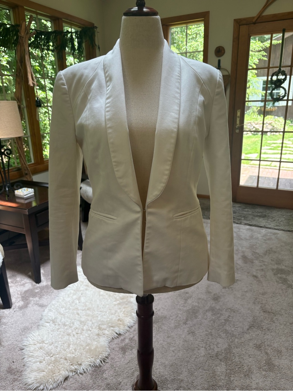 Forever 21 White Tailored Blazer